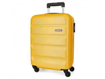 Joummabags ROLL ROAD Flex Ochre, ABS Potovalni kovček, 55x38x20cm, 35L, 584916D (majhen)