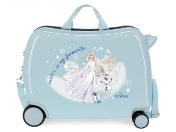 Joummabags Otroški potovalni kovček na kolesih / otroški voziček DISNEY FROZEN Winter, 34L, 2319821