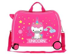 Joummabags Otroški potovalni kovček na kolesih / otroški voziček LITTLE ME UNICORN, 34L, 4749867