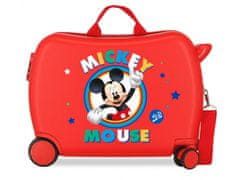 Joummabags Otroški potovalni kovček na kolesih / otroški voziček MICKEY MOUSE Circle Red, 2039822