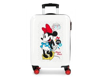 Joummabags Luksuzni otroški potovalni kovček ABS MINNIE MOUSE Dots, 55x38x20cm, 34L, 4681765