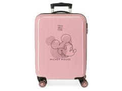 Joummabags Luksuzni otroški potovalni kovček ABS MICKEY MOUSE Outline Pink, 55x38x20cm, 34L, 3471721