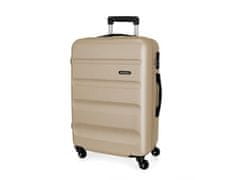 Joummabags ROLL ROAD Flex Champagne, ABS Potovalni kovček, 65x46x23cm, 56L, 5849269 (srednje velik)