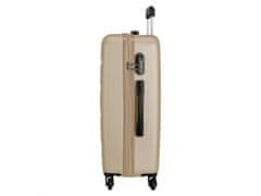 Joummabags ROLL ROAD Flex Champagne, ABS Potovalni kovček, 65x46x23cm, 56L, 5849269 (srednje velik)