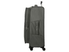Joummabags Komplet tekstilnih potovalnih kovčkov ROLL ROAD ROYCE Grey / Grey, 55-66-76cm, 5019422