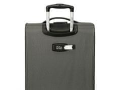 Joummabags Komplet tekstilnih potovalnih kovčkov ROLL ROAD ROYCE Grey / Grey, 55-66-76cm, 5019422