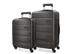 Joummabags ROLL ROAD Flex Antracita, komplet potovalnih kovčkov ABS, 55-65cm, 5849561