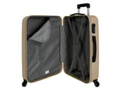 Joummabags ROLL ROAD Flex Champagne, ABS Potovalni kovček, 65x46x23cm, 56L, 5849269 (srednje velik)