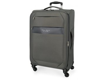 Joummabags Tekstilni potovalni kovček ROLL ROAD ROYCE Grey, 76x48x29cm, 93L, 5019322 (velik)