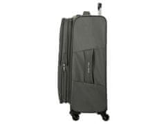 Joummabags Tekstilni potovalni kovček ROLL ROAD ROYCE Grey, 76x48x29cm, 93L, 5019322 (velik)