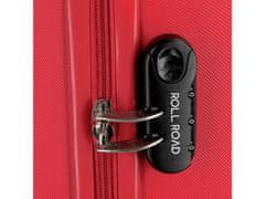 Joummabags ROLL ROAD Flex Red, komplet potovalnih kovčkov ABS, 55-65-75cm, 5849464