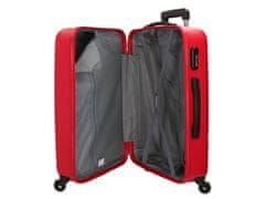 Joummabags ROLL ROAD Flex Red, komplet potovalnih kovčkov iz ABS, 55-65cm, 5849564