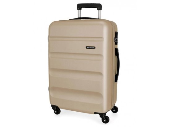 Joummabags ROLL ROAD Flex Champagne, potovalni kovček iz ABS, 75x52x28cm, 91L, 5849369 (velik)