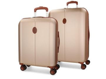 Joummabags EL POTRO Ocuri Champagne, Komplet luksuznih potovalnih kovčkov iz ABS 70cm/55cm, 5128927