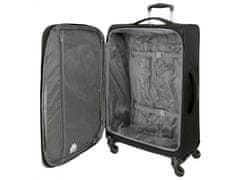 Joummabags Komplet tekstilnih potovalnih kovčkov ROLL ROAD ROYCE Black, 55-66-76cm, 5019421
