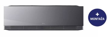 LG ArtCool Mirror AI Air klimatska naprava (AA12SP), z montažo