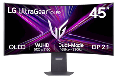 LG 45GX950A-B monitor, Oled, 5120 x 2160, UltraGear ukrivljen