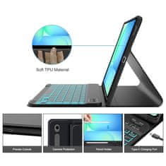 Tech-protect SC Pen etui z tipkovnico za Samsung Galaxy Tab S10 FE Plus 13.1'', črna