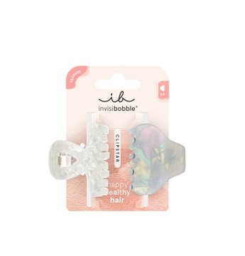 Invisibobble Sponke za lase Clipstar Pearly Frost M 2 kosa