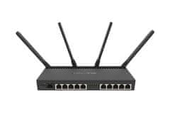 Mikrotik RB4011iGS+5HacQ2HnD-IN – 10× Gigabit usmerjevalnik z WiFi 5 in SFP+