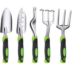 MG Garden Lux set vrtnega orodja 5 kosov, črno/zelen