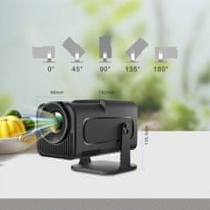 MG HY300 TV smart projektor WiFi Full HD, črna