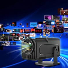 MG HY300 TV smart projektor WiFi Full HD, črna