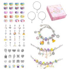 JOJOY® Set za izdelavo nakita, Set za zapestnice, Ustvarjalni set (60 obeskov) | FUNBRACE