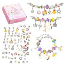 JOJOY® Set za izdelavo nakita, Set za zapestnice, Ustvarjalni set (60 obeskov) | FUNBRACE
