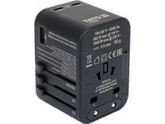 Eprim UNIVERZALNI POTOVALNI ADAPTER USB-C PD 65W