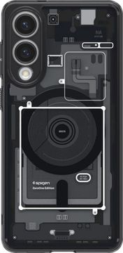 Spigen Ultra Hybrid Zero One (MagFit) ovitek za Galaxy S25 Edge, črn (ACS09415)