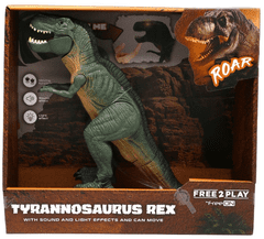 Free2Play Tiranozaver Rex, ki se premika, z zvočnimi in svetlobnimi efekti (83143)