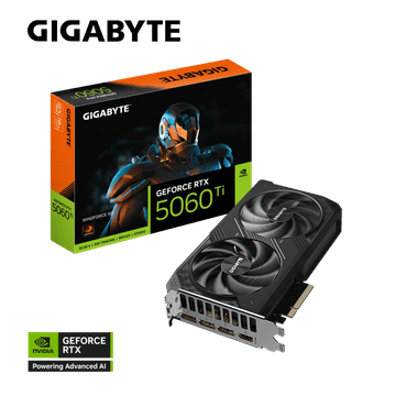 Gigabyte Grafična kartica GeForce RTX 5060 Ti Windforce 8G, 8GB GDDR7, PCI-E 5.0