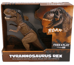 Free2Play Tiranozaver Rex na daljinsko upravljanje, s paro, z zvočnimi in svetlobnimi efekti (83150)