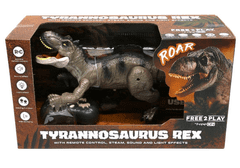 Free2Play Mega Tiranozaver Rex na daljinsko upravljanje, s paro, z zvočnimi in svetlobnimi efekti (83167)