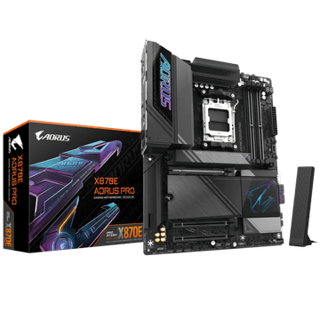 Gigabyte X870E AORUS PRO, DDR5, SATA3, USB4, DP, 2.5GbE, WiFi 7, AM5 ATX