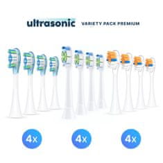 Ultrasonic Ultrasonic All-in-One Premium komplet nastavkov za Philips Sonicare C1 ProResults, W2 Optimal White, A3 Premium All-In-One