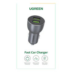 Ugreen Avtopolnilec 2xUSB QC 3.0 36W 10144 - box