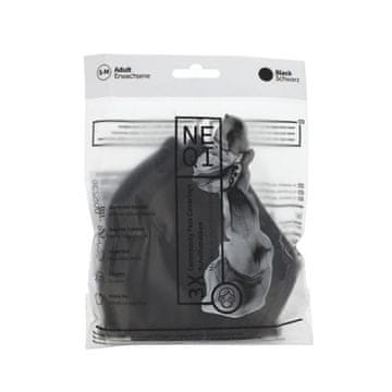 NEQI Adult Community Face Coverings S-M Black zaščitna maska 3 kos