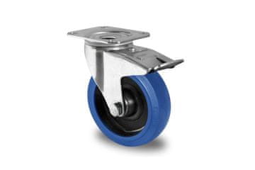 Eprim gibljivo kolo z zavoro, Ø 80 mm, elastična guma