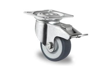 Eprim gibljivo kolo z zavoro , Ø 50 mm, termoplastična guma