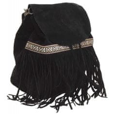 Nahrbtnik Fashion Tassels, črn, boho stil