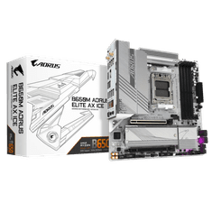 Gigabyte B650M AORUS ELITE AX ICE, DDR5, SATA3, USB3.2Gen2x2, DP, 2.5GbE, WiFi 6E, AM5 mATX