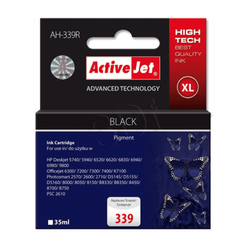 ActiveJet črno črnilo HP C8767EE 339