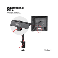 VonHaus Enojni namizni nosilec za monitor (13-32)