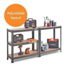 VonHaus 1.5m 5 polični regal HAMMERITE