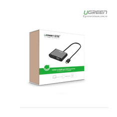 Ugreen HDMI na VGA+HDMI adapter črn - box