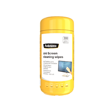 Fellowes Krpice v etuiju za čiščenje vseh vrst zaslonov, 100 kos