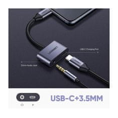 Ugreen USB-C na 3.5mm + USB-C Hub Adapter - box