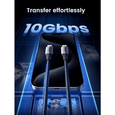 Ugreen USB-C 3.1 Gen2 10Gbps kabel 240W 1m (črn)